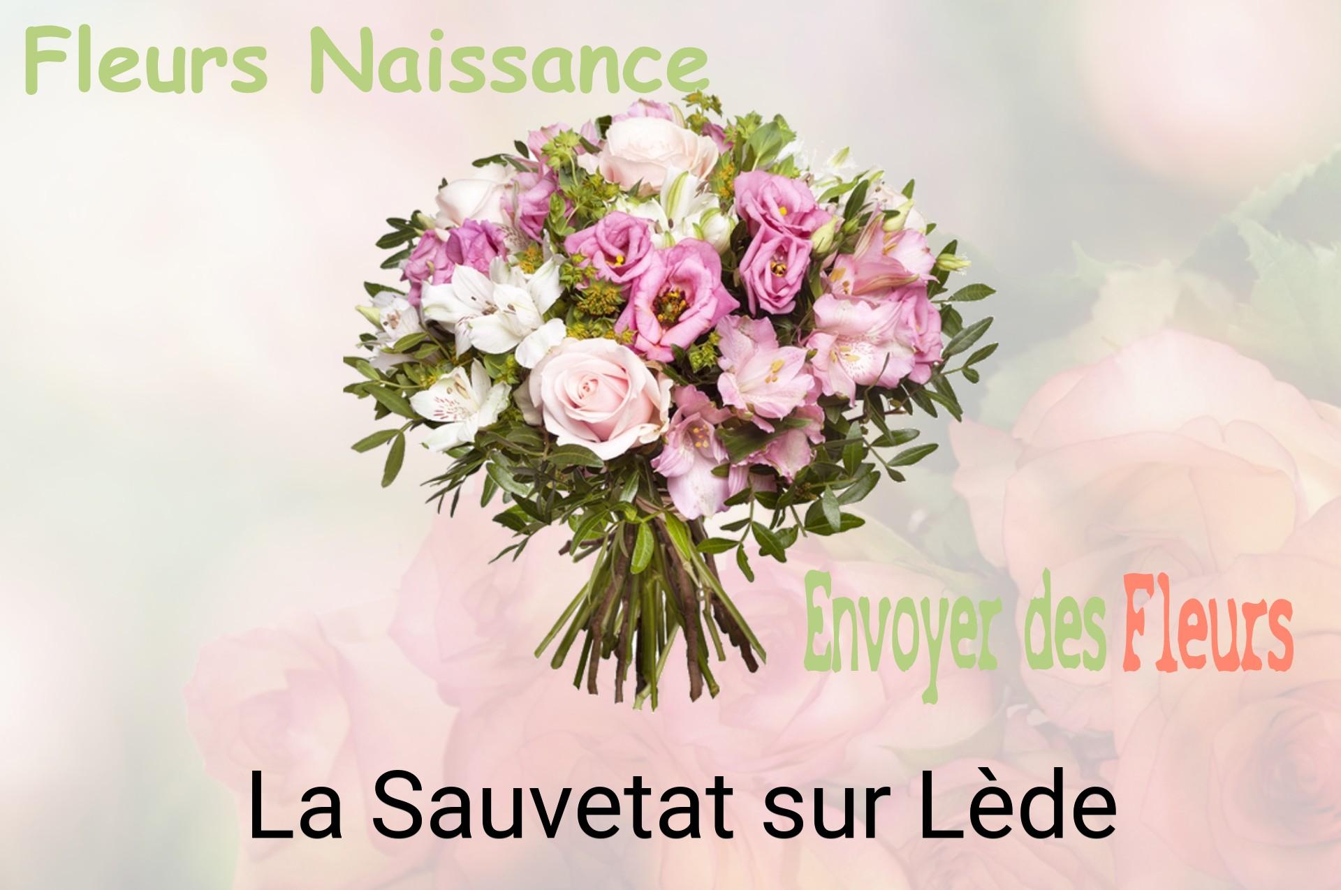 Bouquet de fleurs de naissance livré à La Sauvetat-sur-Lède